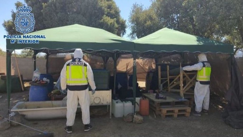 Desmantelan en Madrid el primer laboratorio de cocaína de España con la misma estructura que los de Sudamérica