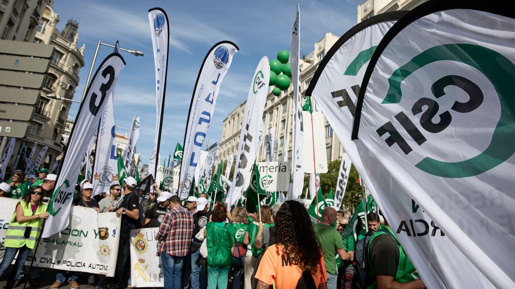 Manifestación de funcionarios en Madrid