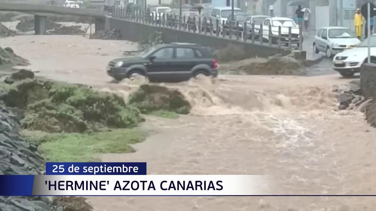 EN IMÁGENES |  Las incidencias por Hermine se multiplican en las Islas Canarias