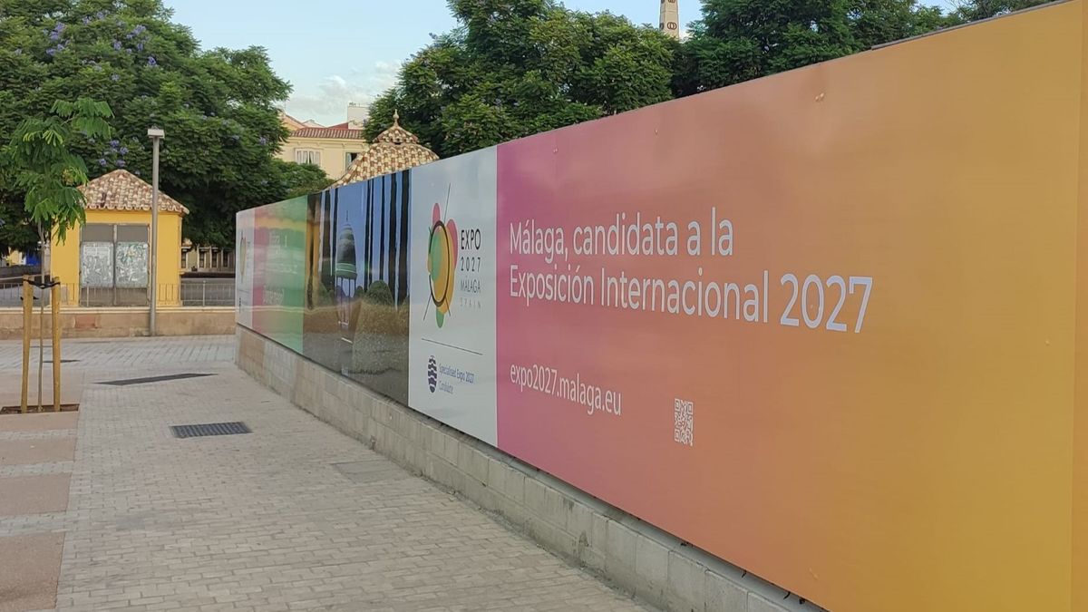 Cartel Expo 2023 candidatura Málaga.
