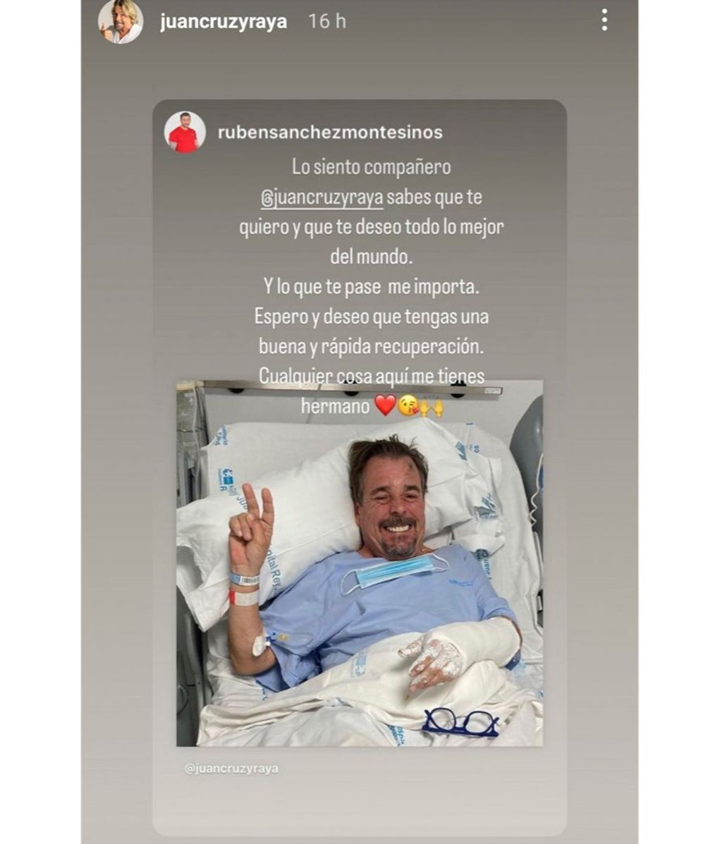 El mensaje que Rubén Sánchez Montesinos ha escrito a Juan Muñoz, ingresado en el hospital