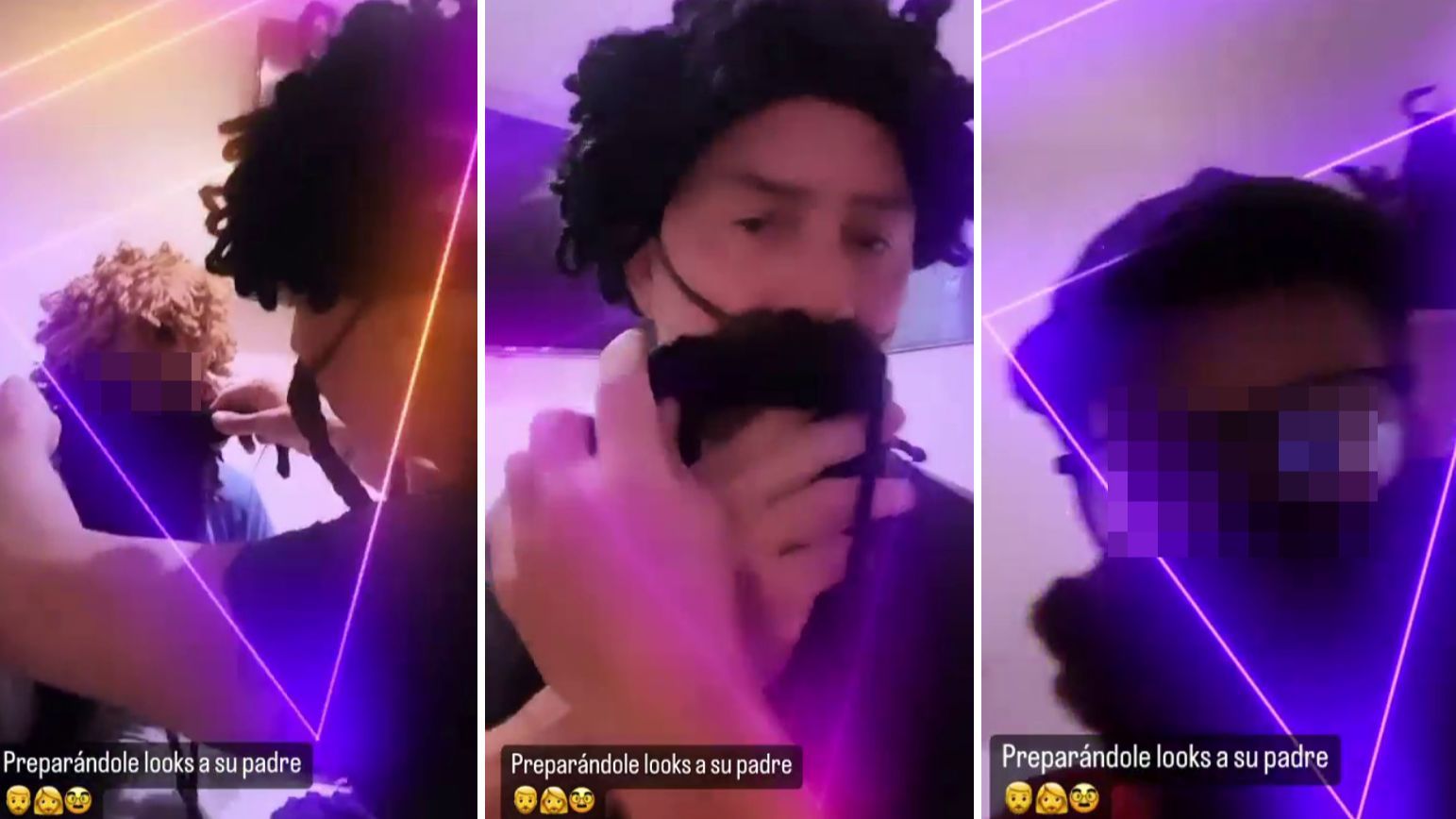 Las imágenes de la divertida fiesta de disfraces familiar de Nacho Palau, sus hijos y Cristian Villela