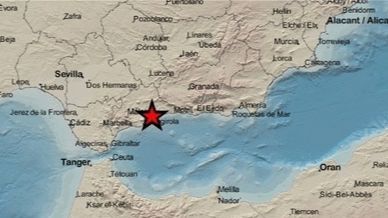 Registrado un terremoto de magnitud 4,1 con epicentro en Málaga