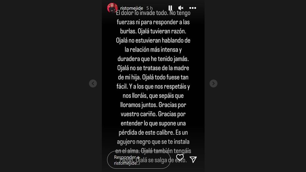 Risto Mejide responde a los que se burlan de su ruptura