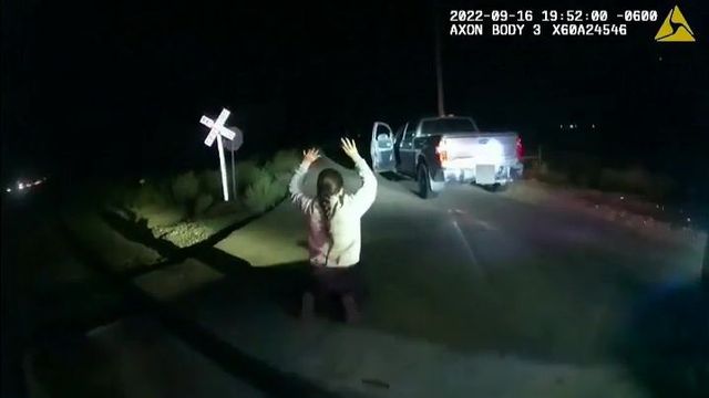 Los momentos de terror de una mujer arrollada por un tren en EEUU