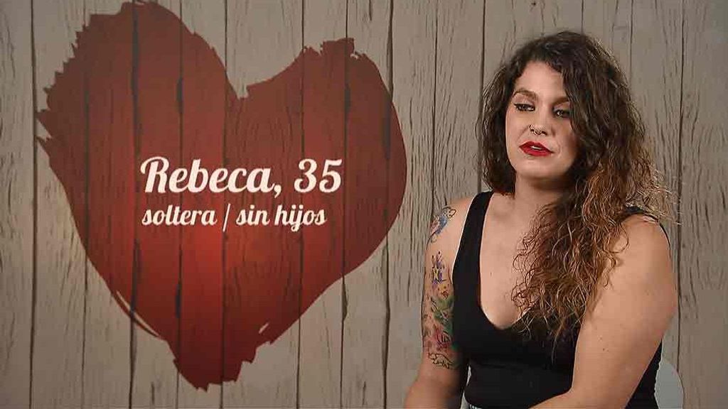 Rebeca durante su paso por 'First Dates' 