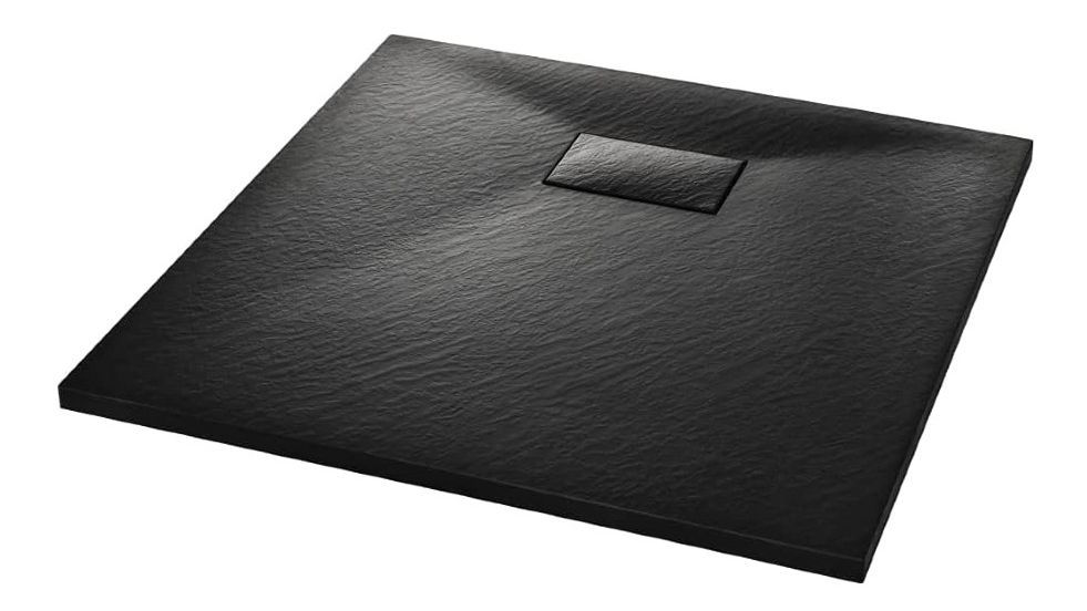 3 Plato de ducha de vidaXL