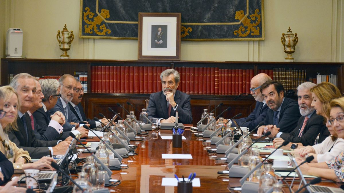 Carlos Lesmes, presidente del CGPJ, preside un pleno extraordinario