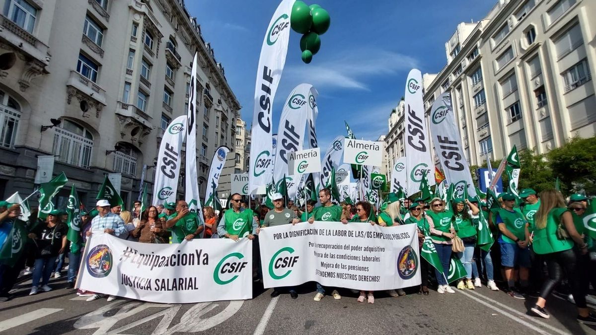 Manifestación de CSIF en Madrid Manifestación de CSIF en Madrid