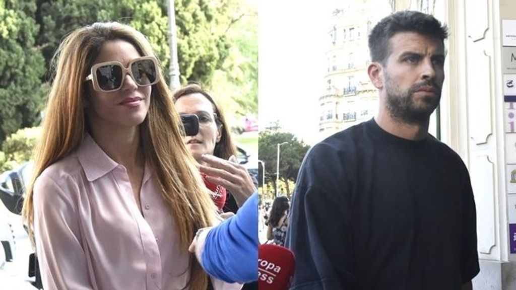 Shakira y Piqué cuando se reunieron en el despacho del abogado del futbolista (15/09)