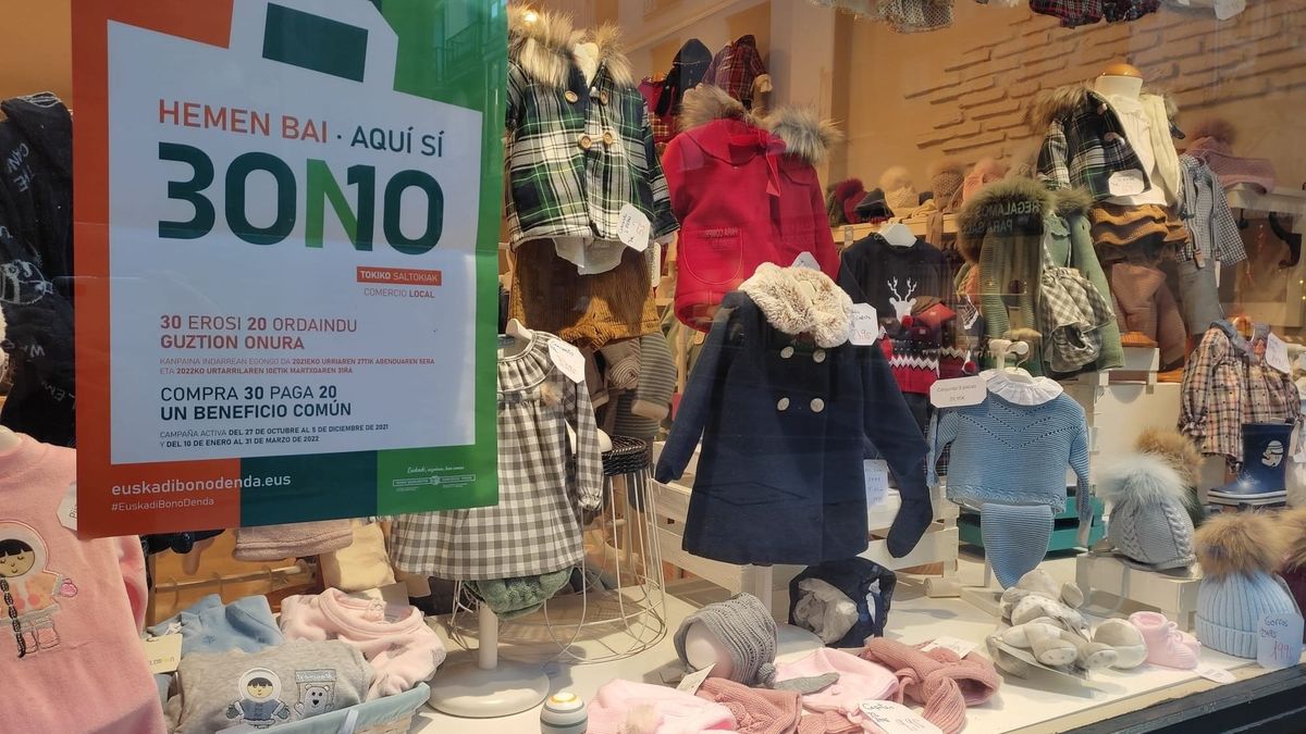Vuelve Euskadi Bono Denda el 17 de octubre con descuentos de 50 euros en el pequeño comercio