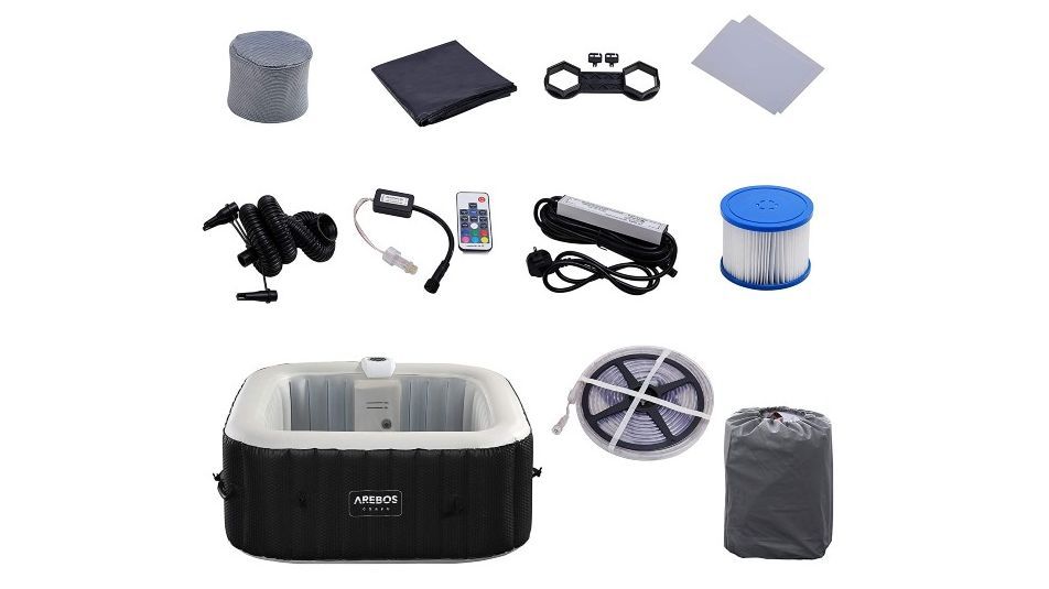 Jacuzzi hinchable de Arebos