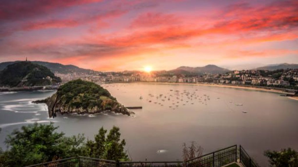 Atardecer en San Sebastián.