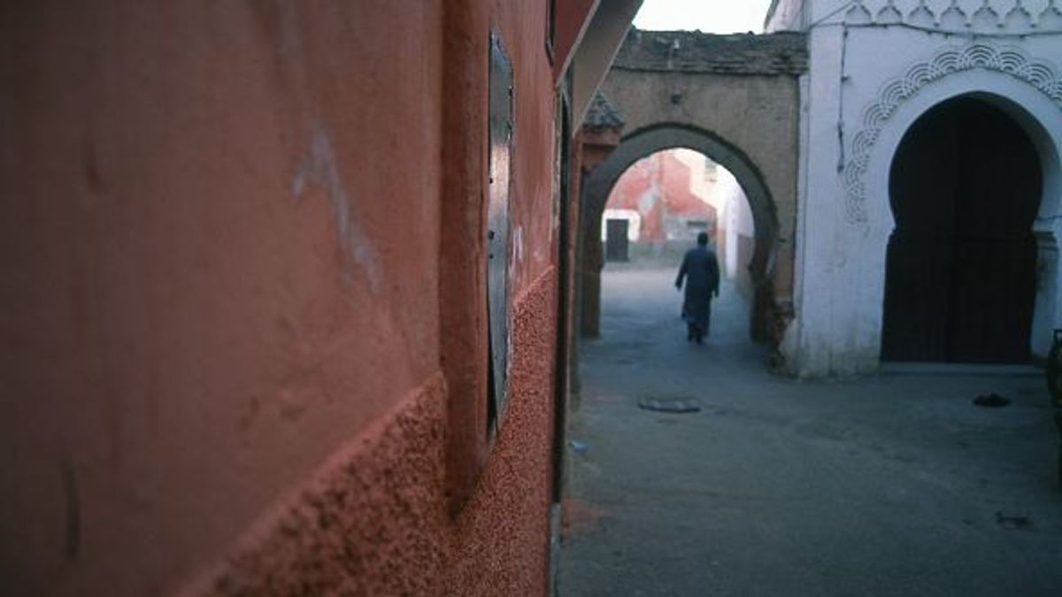 Calle en Marrakech, Marruecos Calle en Marrakech, Marruecos