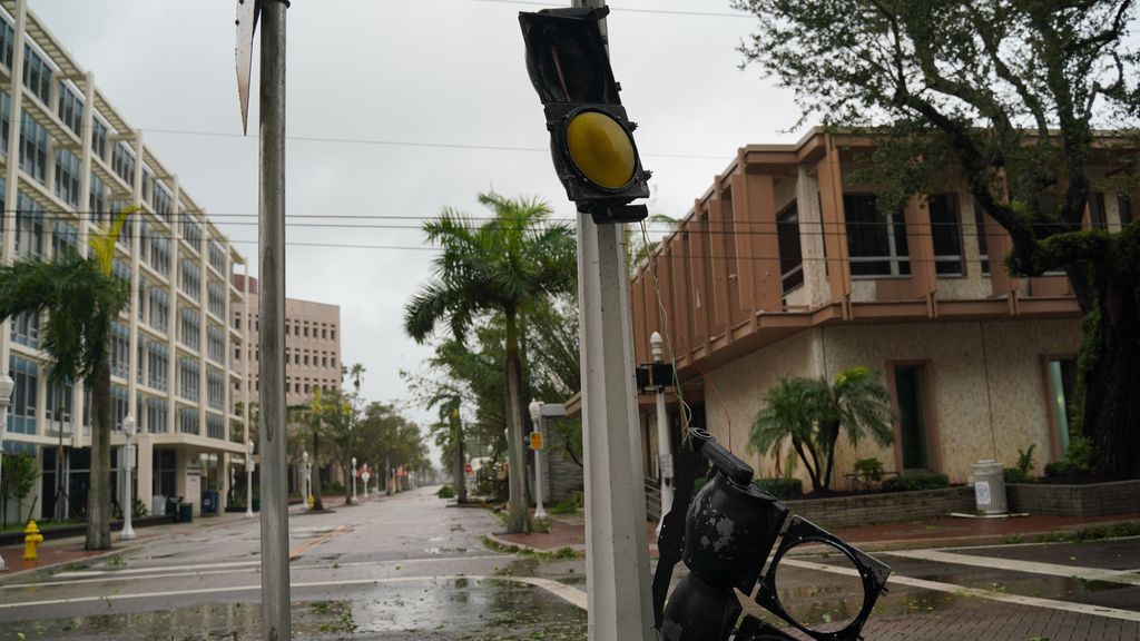 El huracán Ian a su paso por Florida