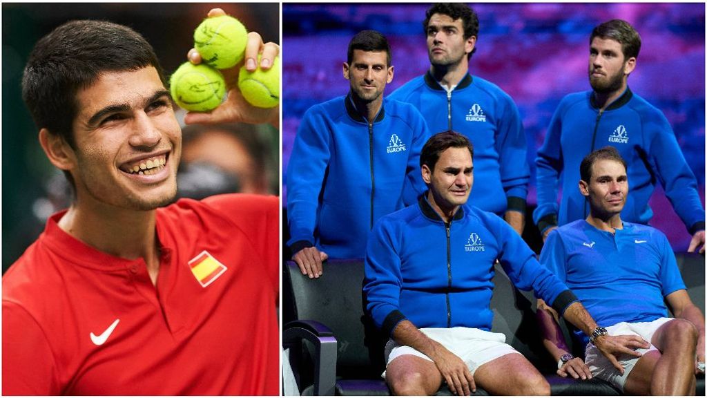 Carlos Alcaraz se pone un objetivo ambicioso: 'comer en la mesa' de Federer, Nadal y Djokovic