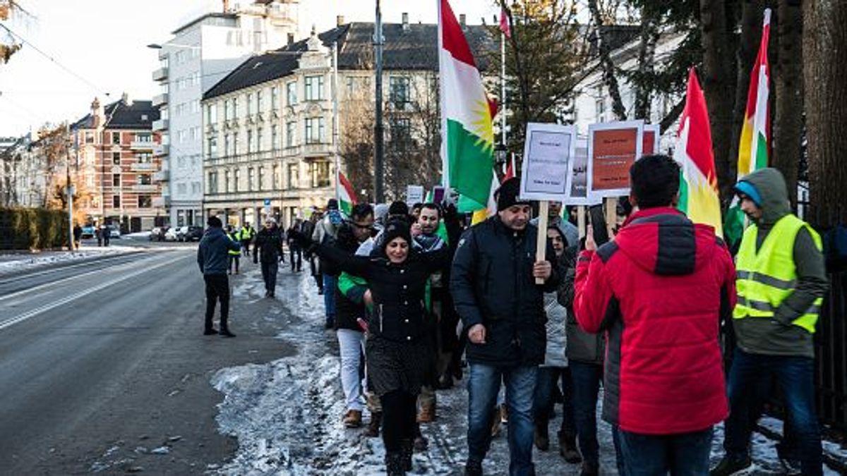 Manifestación frente a la embajada de Irán en Oslo (imagen de Archivo)
