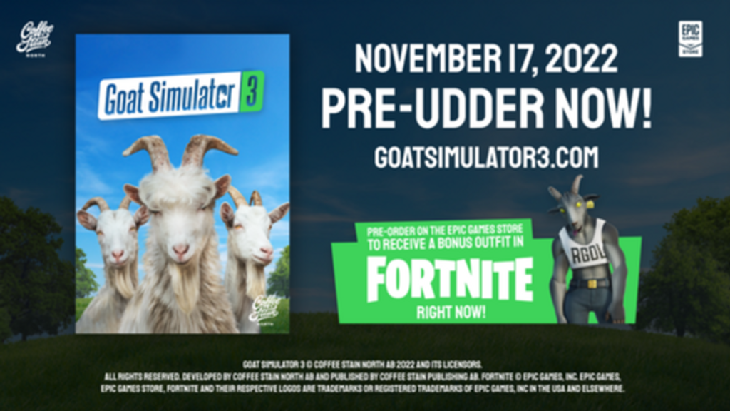 Goat Simulator en Fortnite