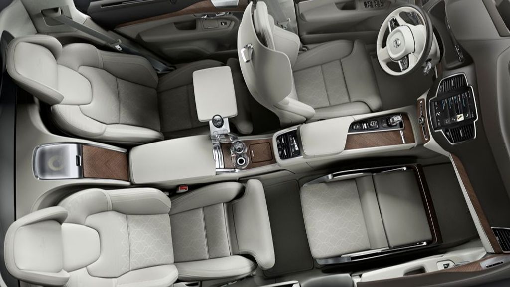 Interior del modelo actual del volvo XC90 Excellence