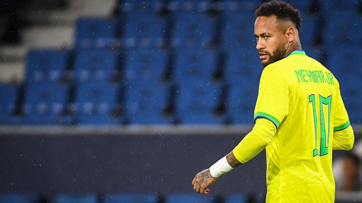 NEYMAR JR of Brazil during the International Friendly football match between Brazil and Ghana on September 23, 2022 at Oceane Stadium in Le Havre, France - Photo Matthieu Mirville / DPPI