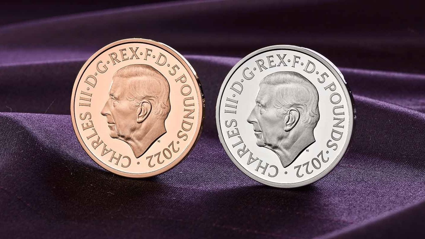 Retrato del rey Carlos III en las monedas británicas