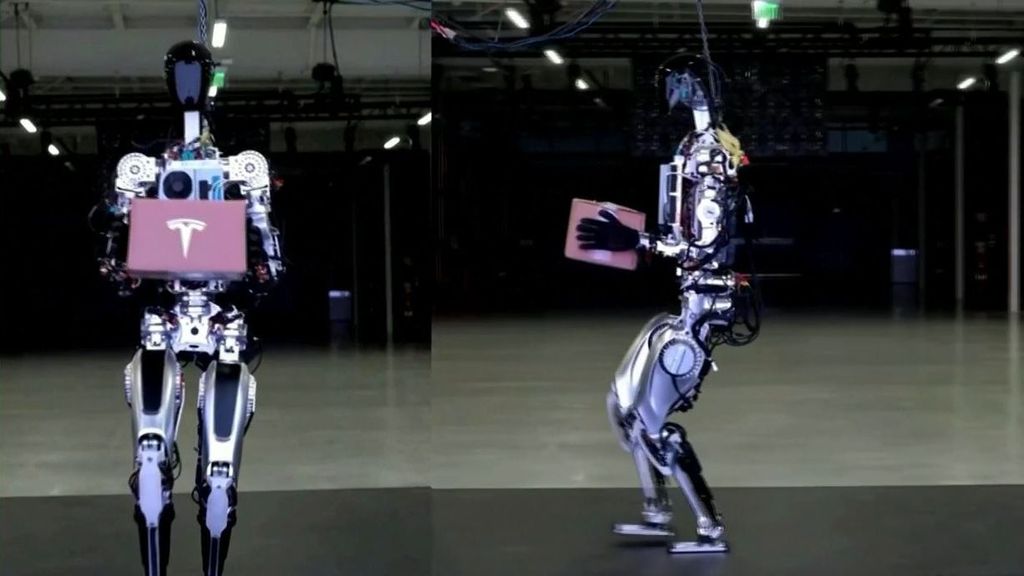 Así es Óptimus, el prototipo de robot humanoide del multimillonario Elon Musk