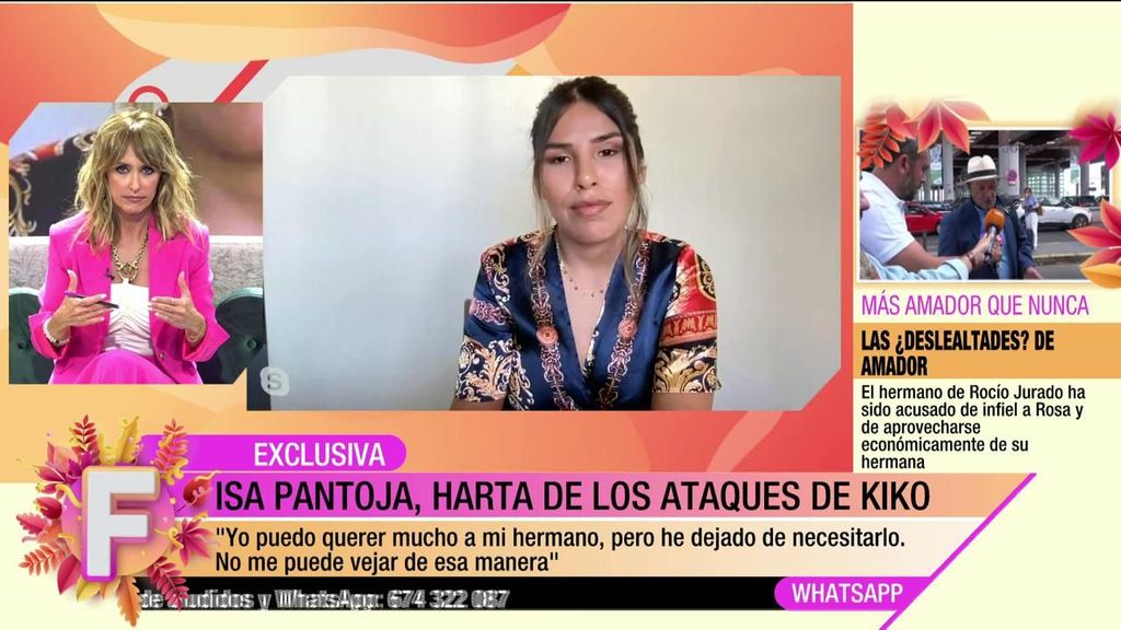Emma García habla con Isa Pantoja