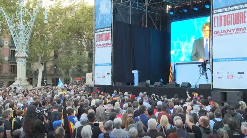 Puigdemont dice que el "referéndum" del 1-O es "válido" y que "no hay que volver a votar"