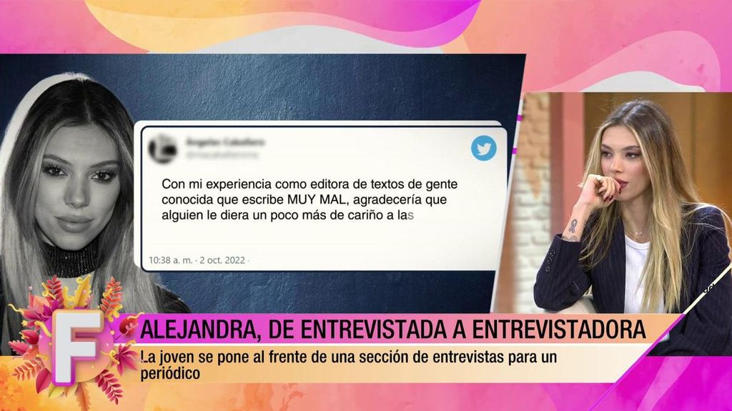 Alejandra Rubio: "No voy de periodista porque no lo soy"