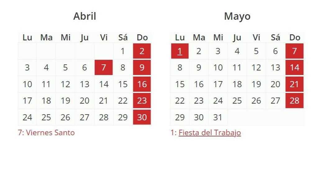 ¿Cuántos fines de semana largos habrá en toda España en 2023?