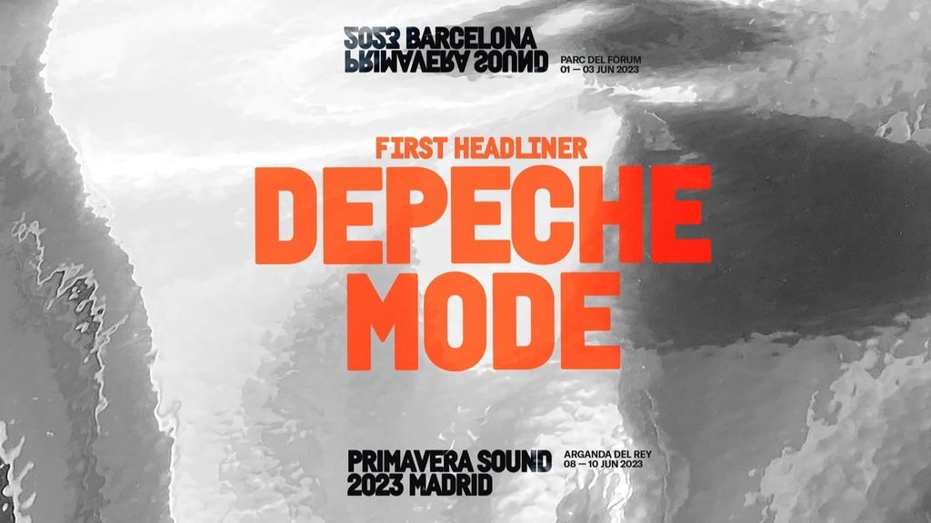 Cartel del concierto de Depeche Mode