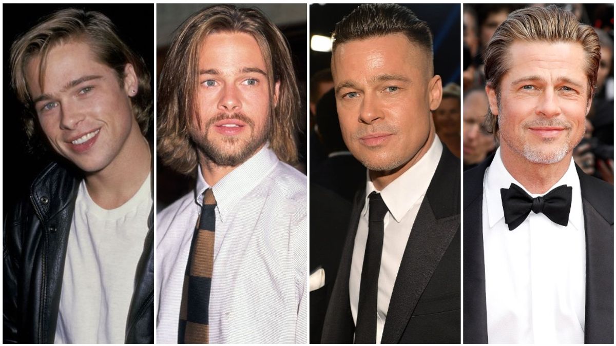 Cómo han sido los cambios de look de Brad Pitt a lo largo de la historia
