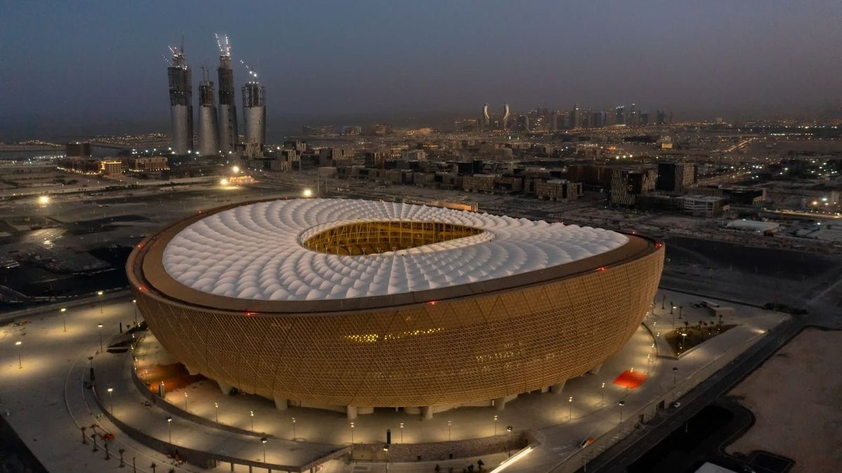 Imagen exterior del Estadio de Lusail en Catar, escenario de la final de la Copa del Mundo de 2022