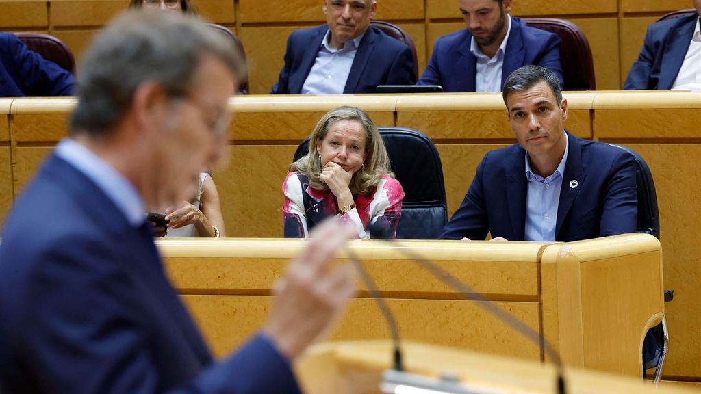 Sánchez y Feijóo debaten en el Senado el pasado mes de septiembre