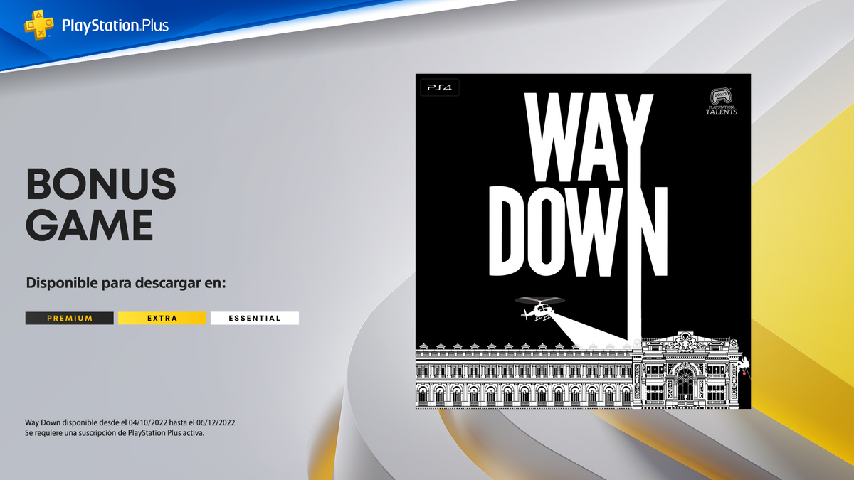 Way Down llega a Playstation Plus