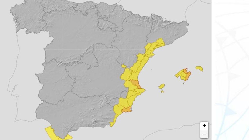 Avisos por lluvias y tormentas el jueves 6