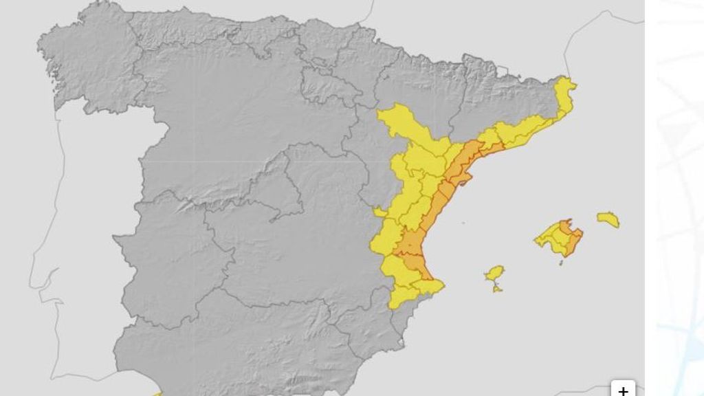 Avisos por lluvias y tormentas previstos para el viernes 7