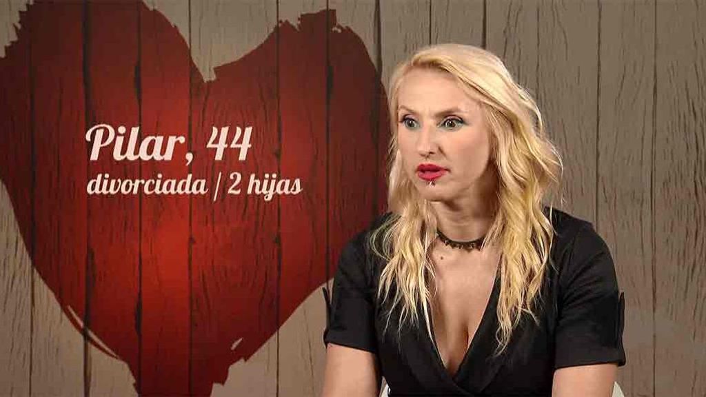 Pilar durante su cita en 'First Dates'