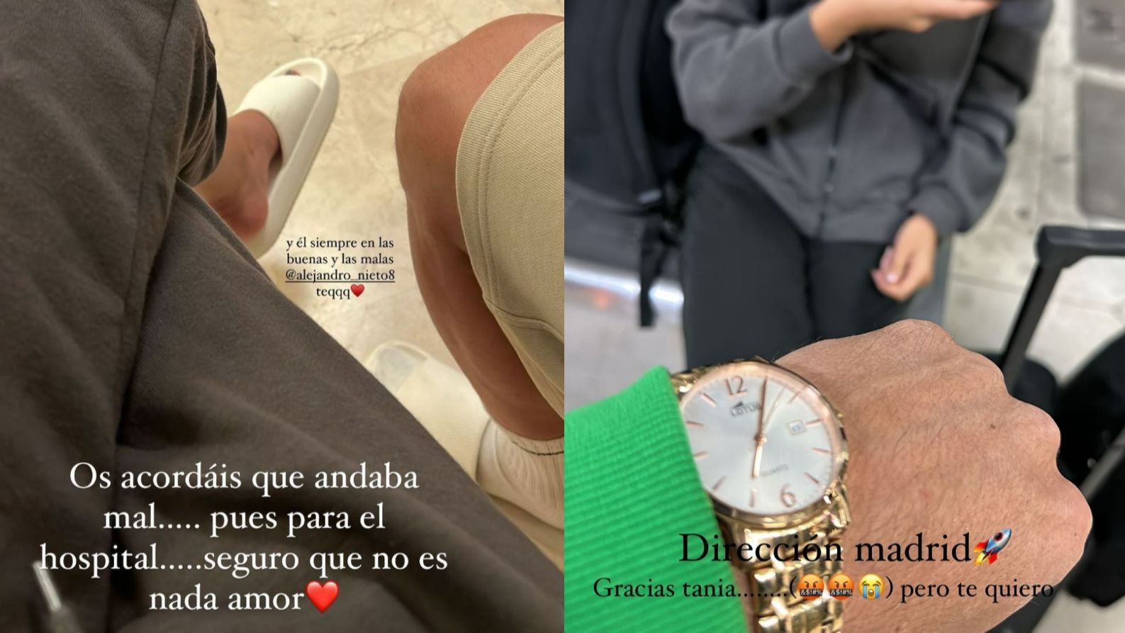 Tania Medina pasa la noche en urgencias