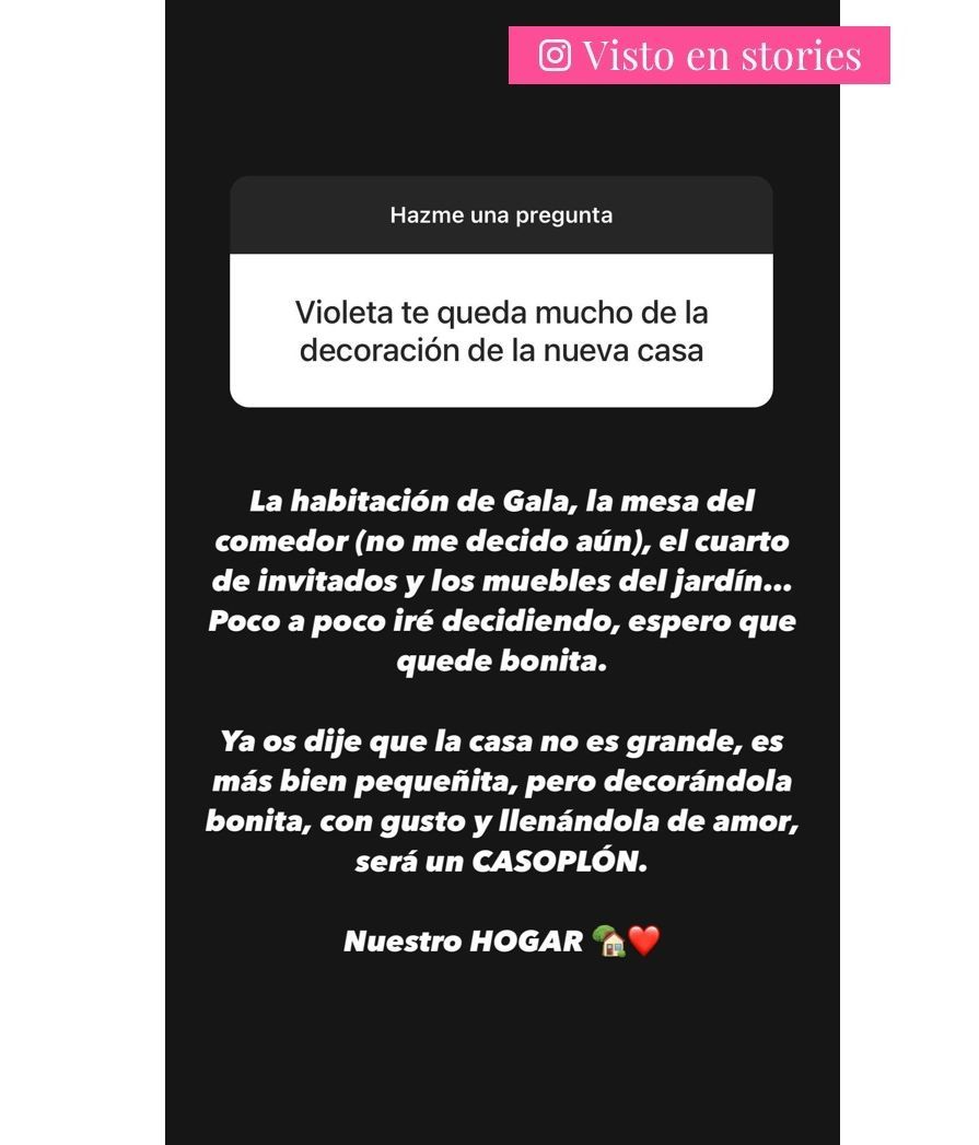 Violeta detalla los últimos flecos pro decidir de la decoración de Villa Favioleta