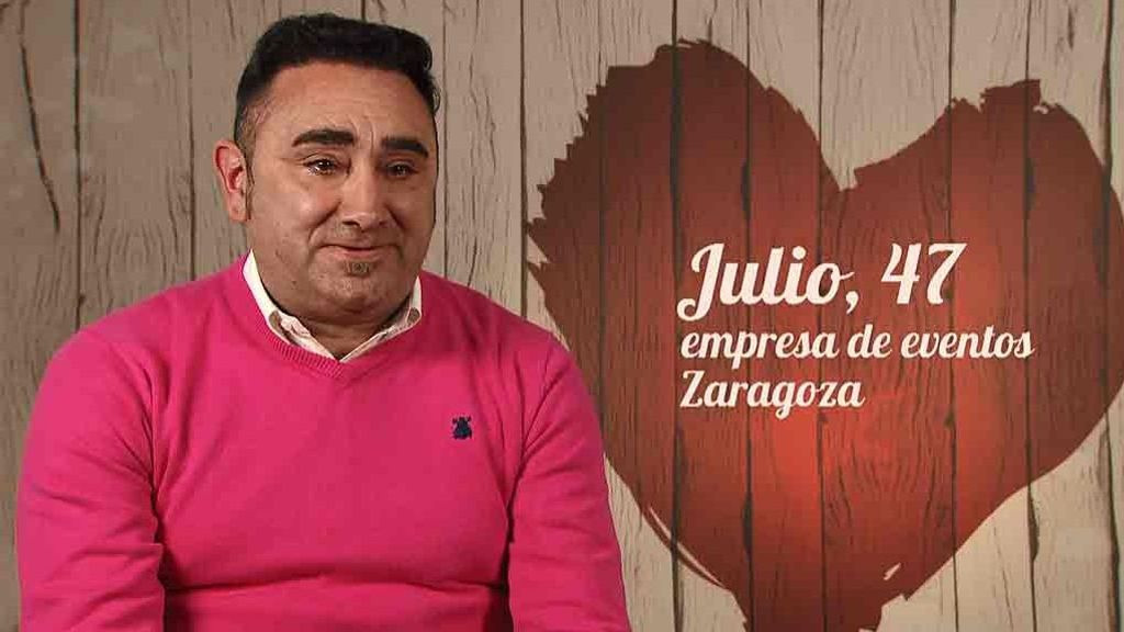 Julio durante su cita en 'First Dates'