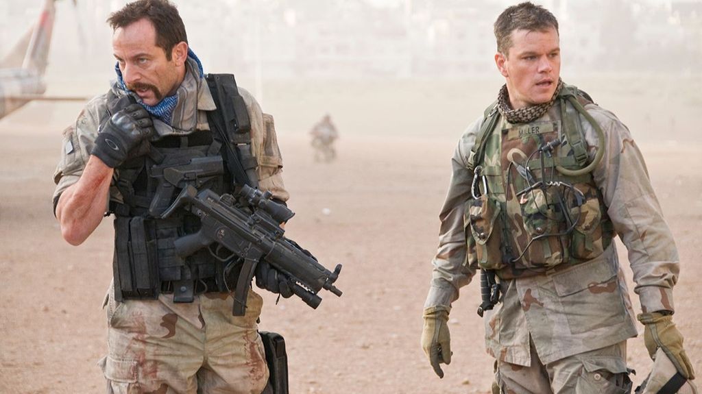 Special Forces Lt. Col. Briggs (JASON ISAACS) disrupts Chief Warrant Officer Roy Miller?s (MATT DAMON) mission in ?Green Zone?.  In the thriller, Damon stars as a rogue U.S. Army officer who must hunt through covert and faulty intelligence hidden on foreign soil before war escalates in an unstable region.