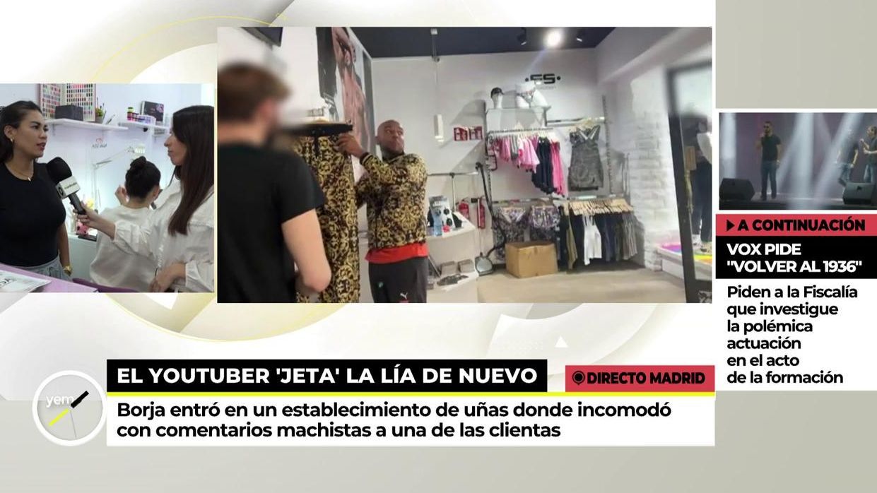 Una clienta narra cómo Borja Escalona la incomodó hablando de su cuerpo