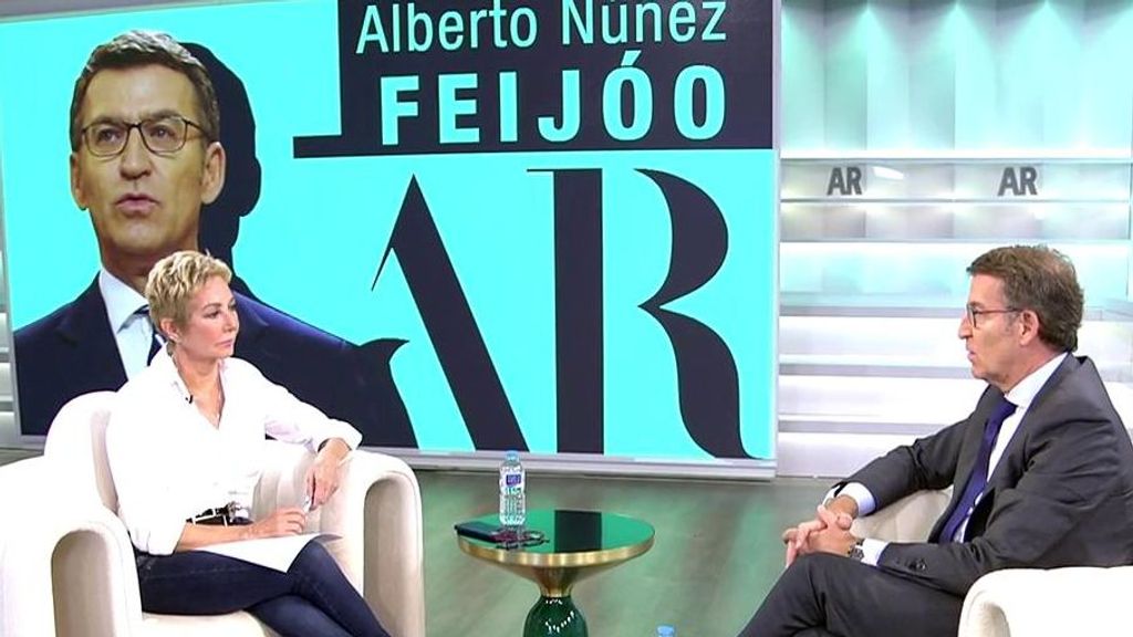 Alberto Núñez Feijóo le da la bienvenida a Ana Rosa Quintana