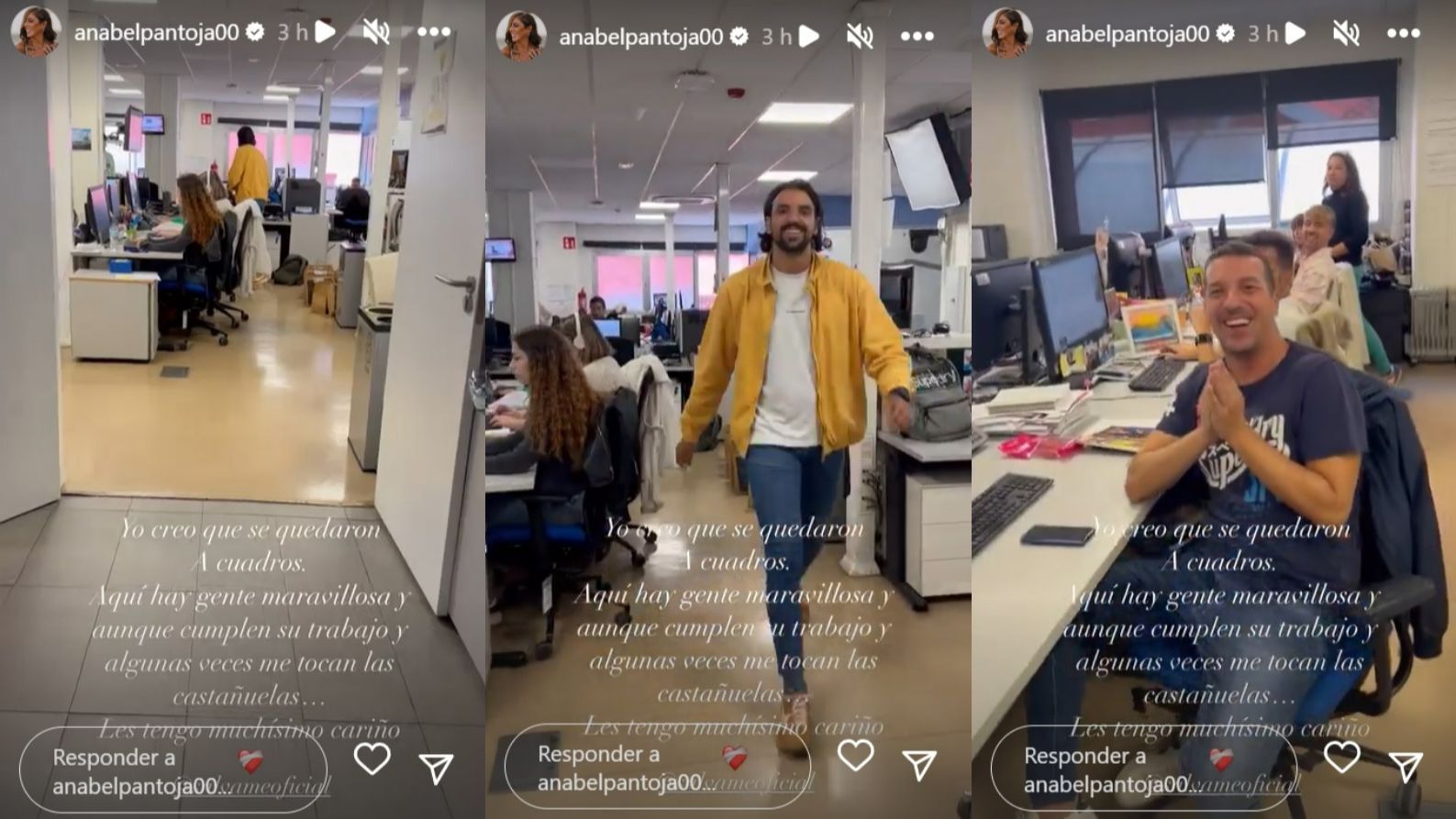 Anabel Pantoja le da una sorpresa a los redactores de 'Sálvame'