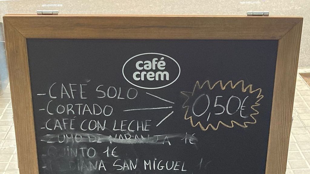 Bar de Santa Coloma con cafés a 50 céntimos