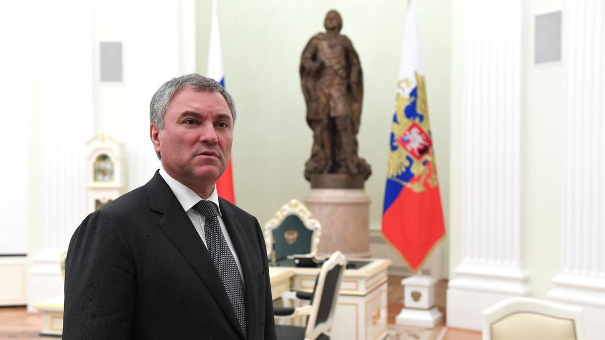 El presidente de la Duma Estatal de Rusia, Viacheslav Volodin