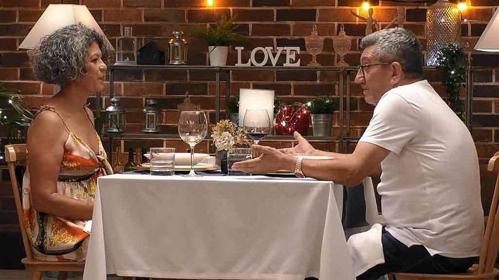 Rute y Rafa durante su paso por 'First Dates'