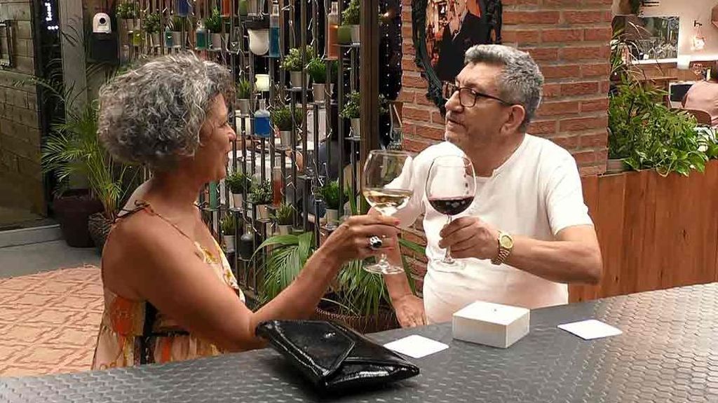 Rute y Rafa durante su paso por 'First Dates'