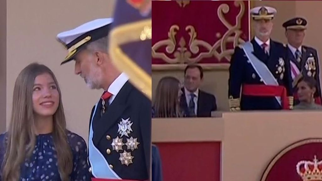 Las sonrisas de Felipe VI y Doña Sofía y la preocupación de la reina Letizia